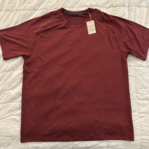 Peter Millar Aurora Performance T-Shirt | Men’s XL - New w/ Tags | Bordeaux Red